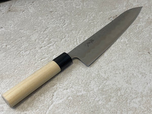 Tsunehisa G3 Nashiji HBC Gyuto 210mm - Made in Japan 🇯🇵 Magnolia Oval Wa Handle