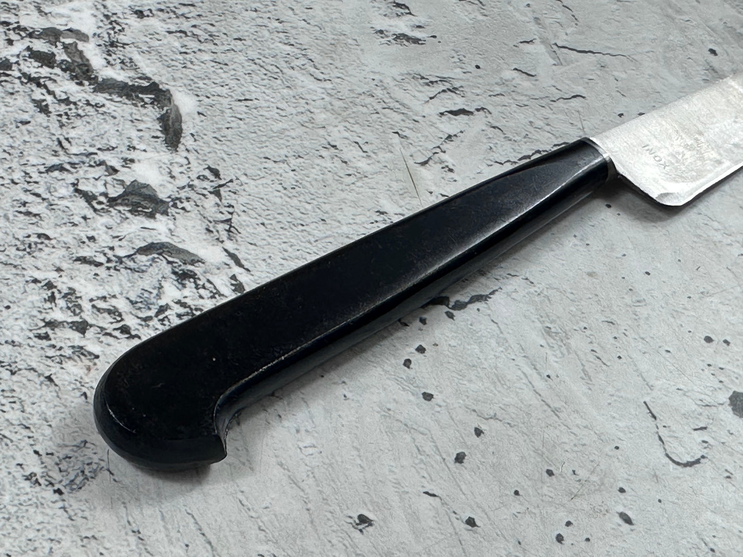 Vintage French Nogent Style Paring Knife 110mm Inox Steel POM Handle 2202