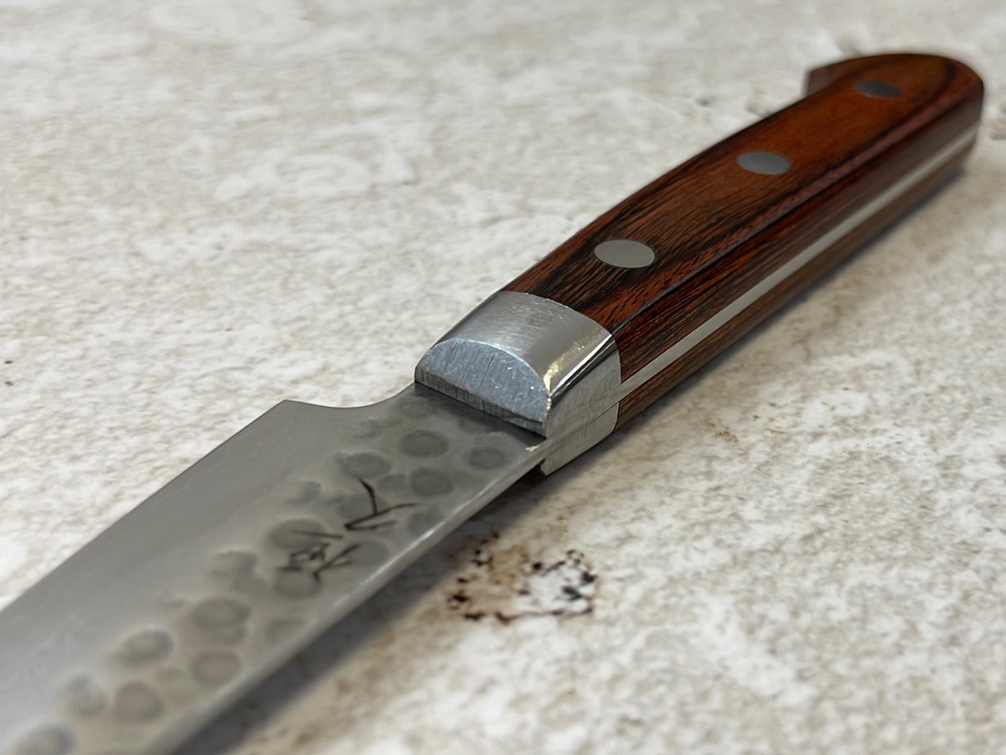 Tsunehisa VG10 Brown Pakka Petty 80mm - Made in Japan 🇯🇵