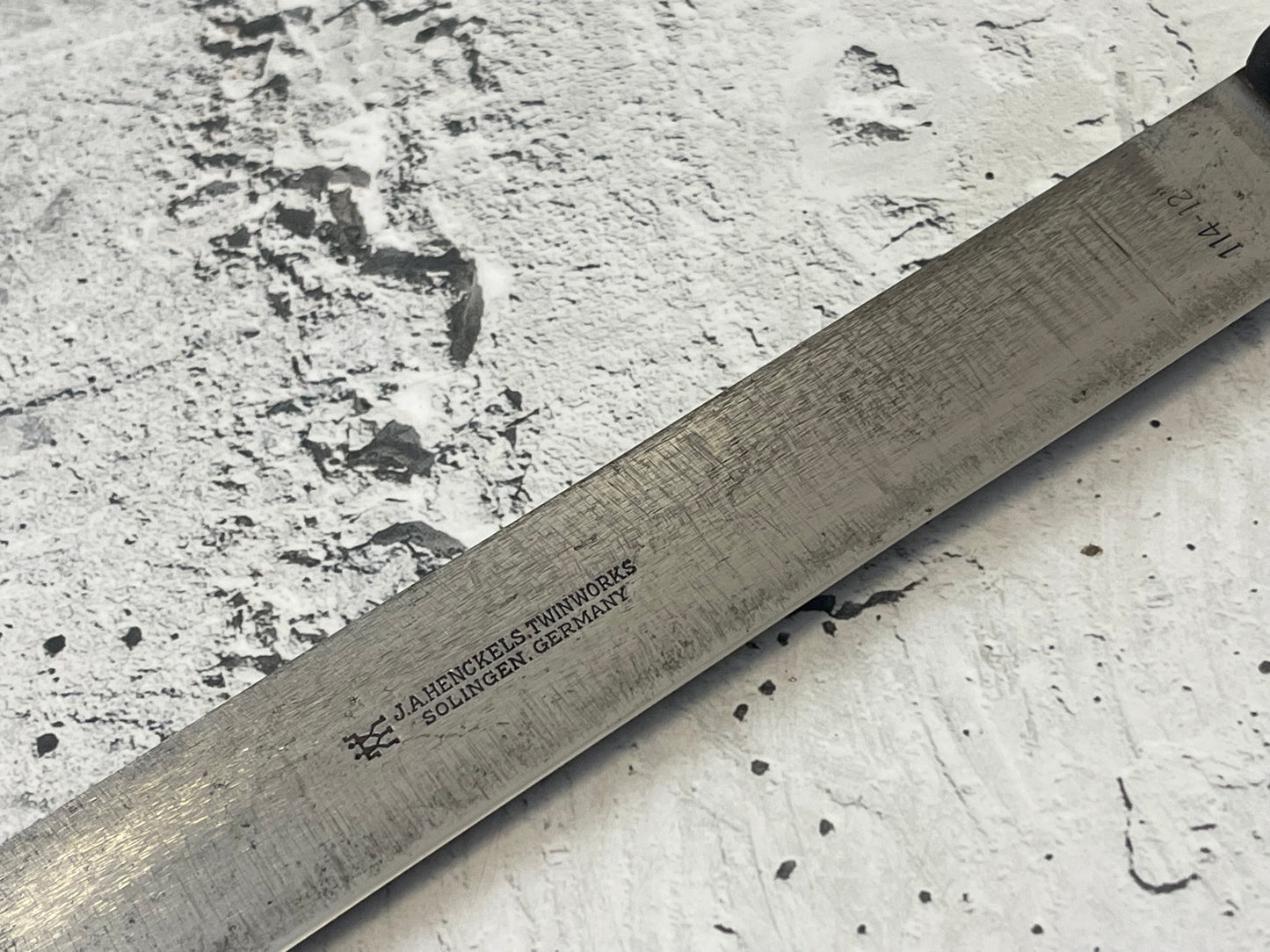 Vintage J. A. Henckles Brisket Knife 310mm Made in Germany Carbon Steel 🇩🇪 1491