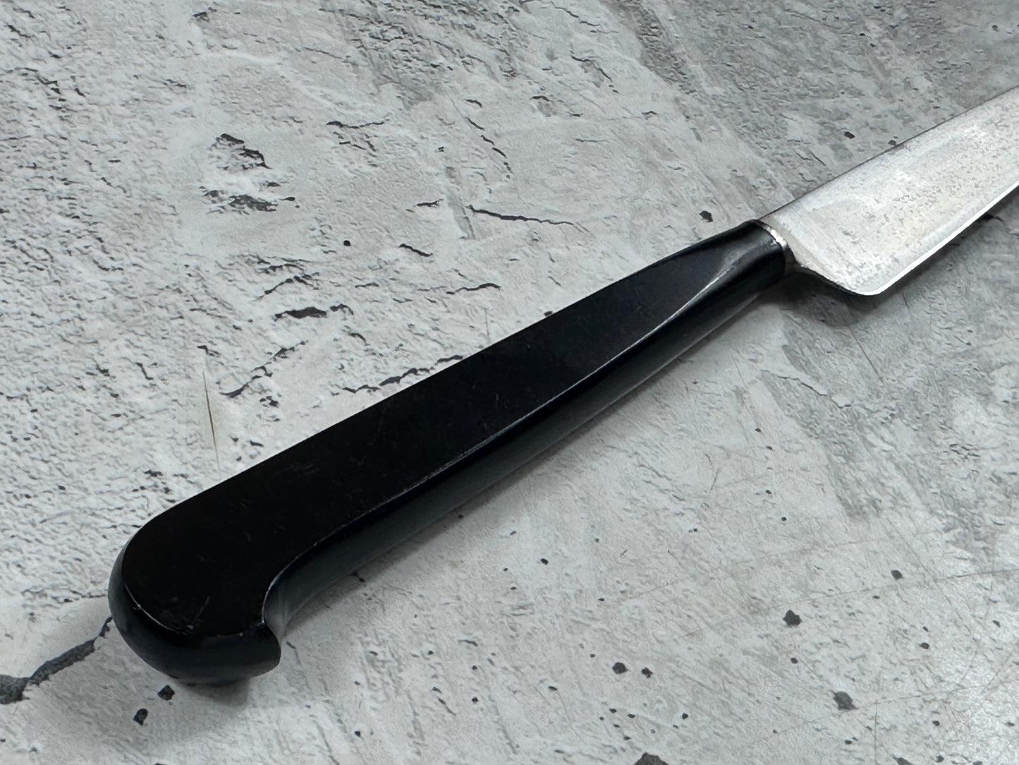 Vintage French Nogent Style Paring Knife 90mm Inox Steel POM Handle 2203