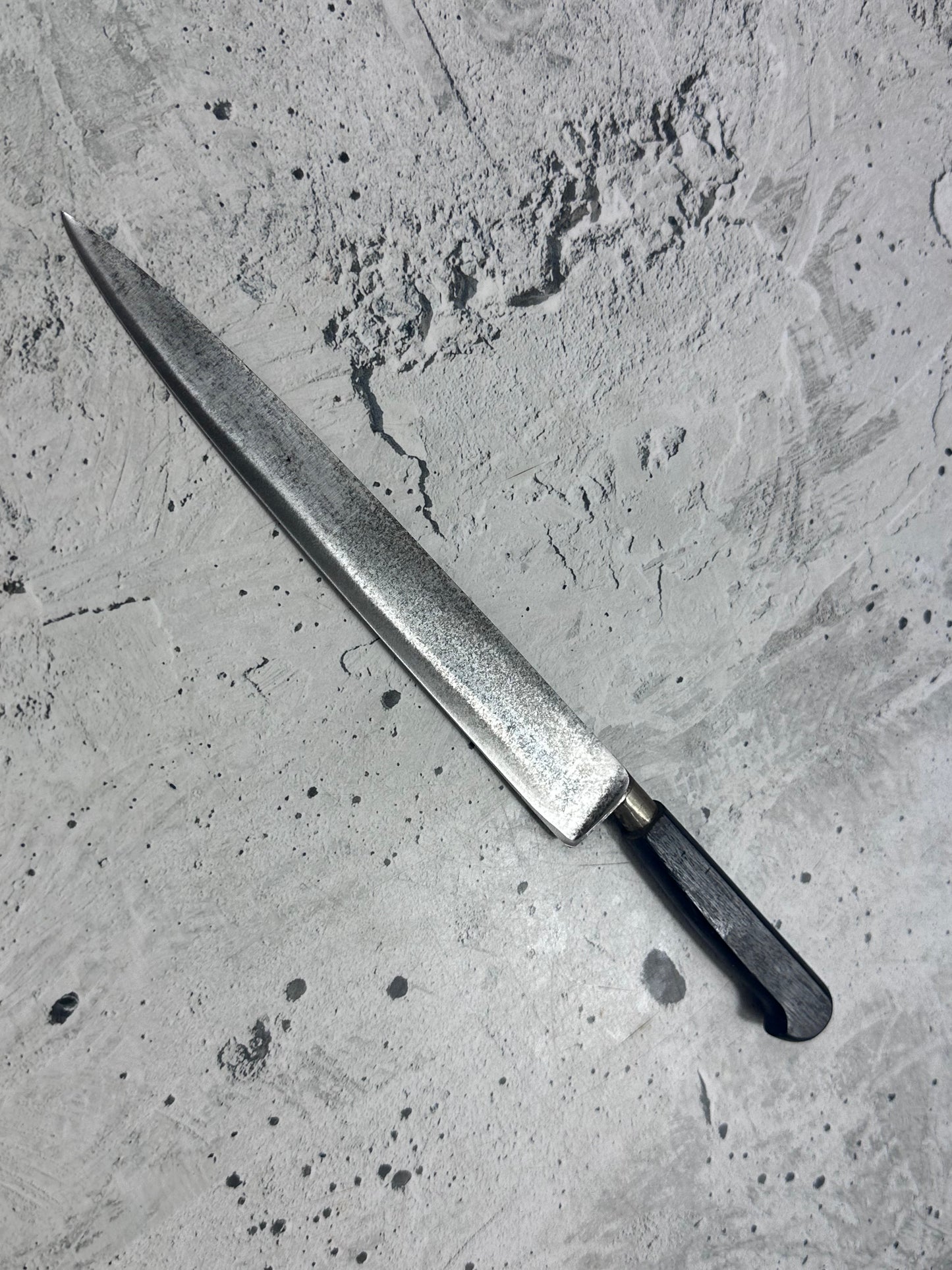 Vintage Sabatier Nogent Flexible Slicing Knife 200mm Carbon Steel 2187