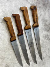 Load image into Gallery viewer, Vintage French Nogent Knives Set of 4x Carbon Steel Made in France 🇫🇷 1240