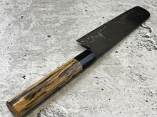 Load image into Gallery viewer, Damascus CuMai Santoku Knife 180mm, Vietnamese Rosewood Burl  Handle