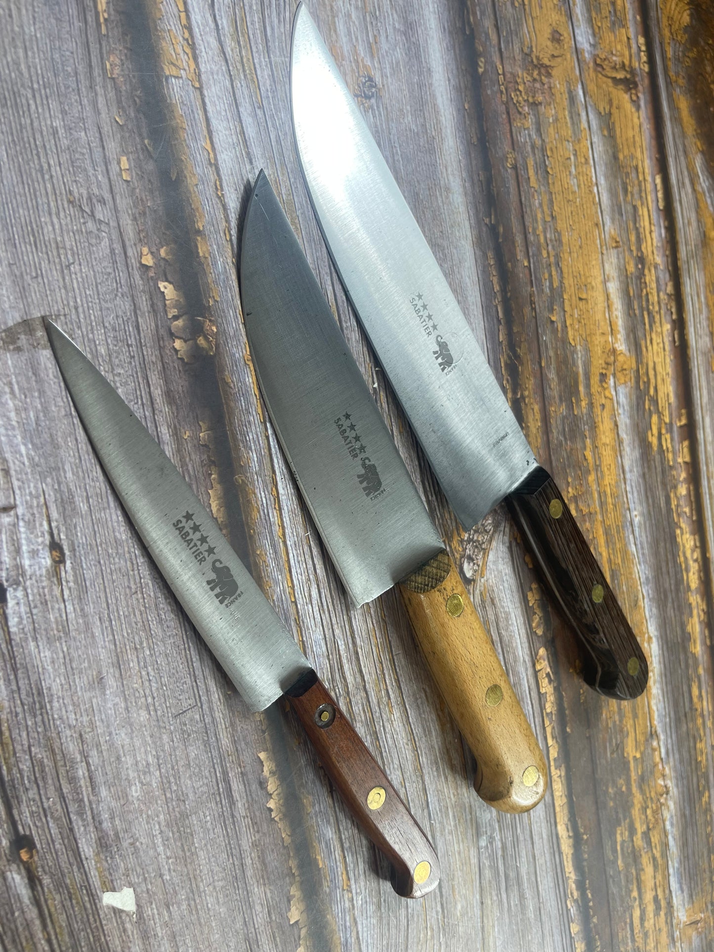 Vintage Sabatier Knife Set 3x Made in France 🇫🇷 1958