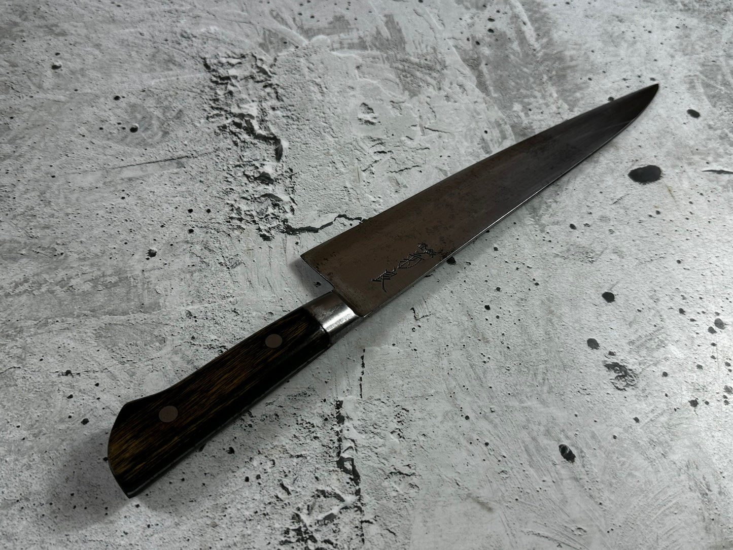 Vintage Japanese Gyuto Knife 250mm Carbon Steel  Made in Japan 2013