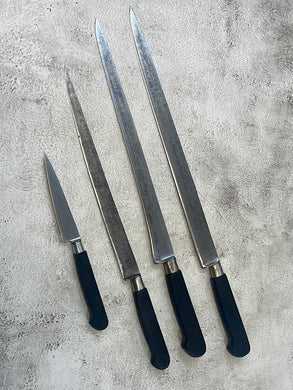 Vintage French Nogent Knives Set of 4x Carbon Steel Made in France 🇫🇷 1256