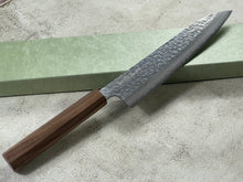Load image into Gallery viewer, Makoto Kurosaki Damascus Tsuchime Gyuto 210mm