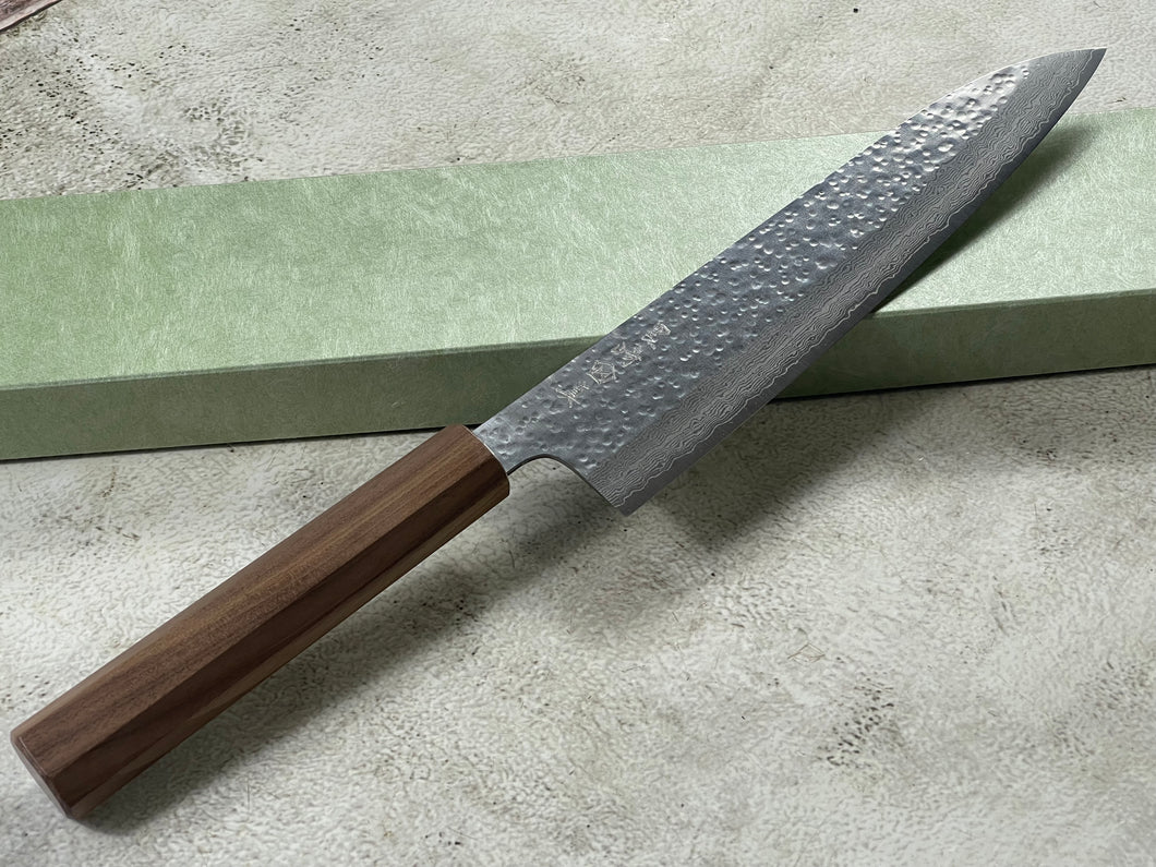 Makoto Kurosaki Damascus Tsuchime Gyuto 210mm