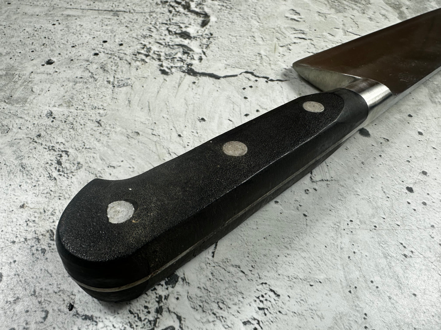 Vintage French Sabatier Chef Knife 250mm High Carbon Steel POM Handle 2246