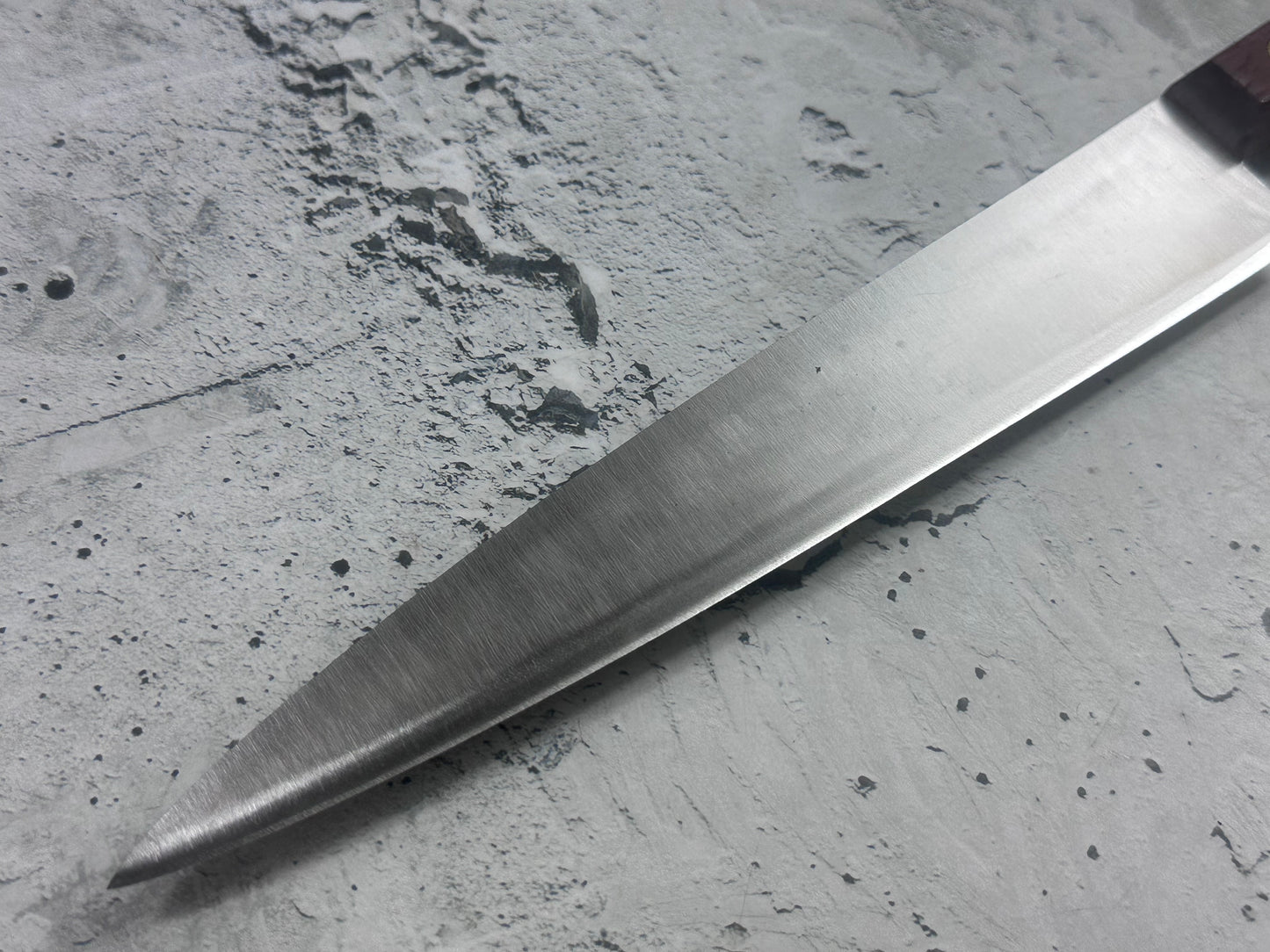Vintage French Slicing Knife 200mm Inox Steel Wood Handle 2192