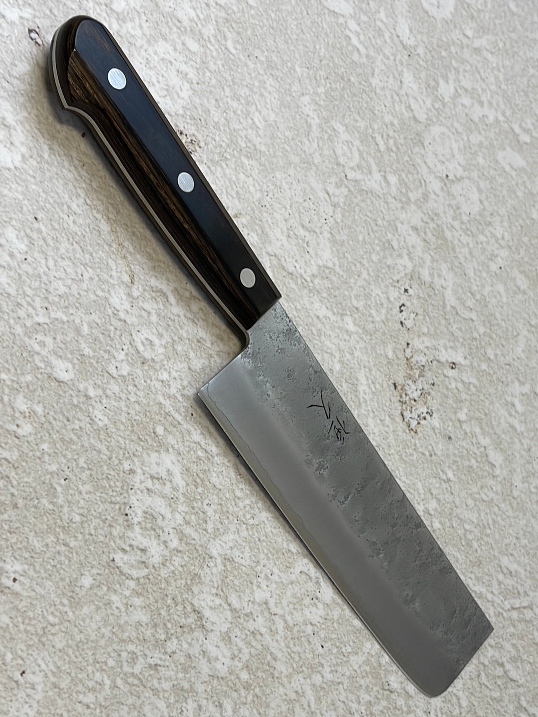 Tsunehisa G3 Nashiji Brown Nakiri 180mm - Made in Japan 🇯🇵