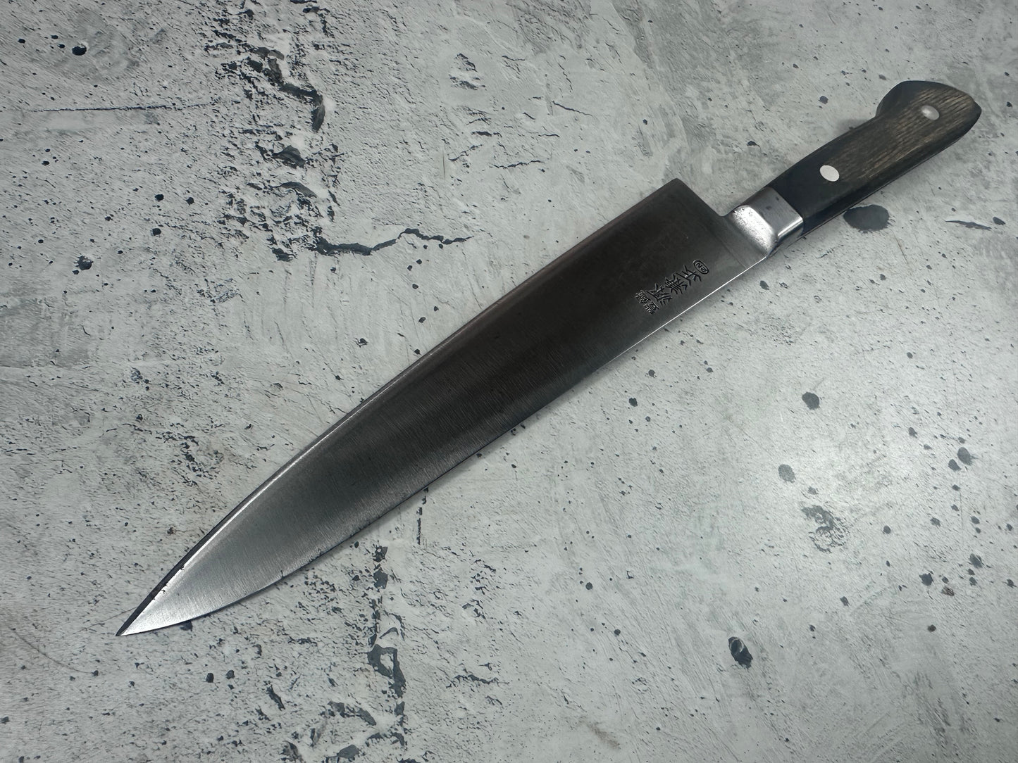 Vintage Japanese Gyuto Knife 210mm Carbon Steel  Made in Japan 2016