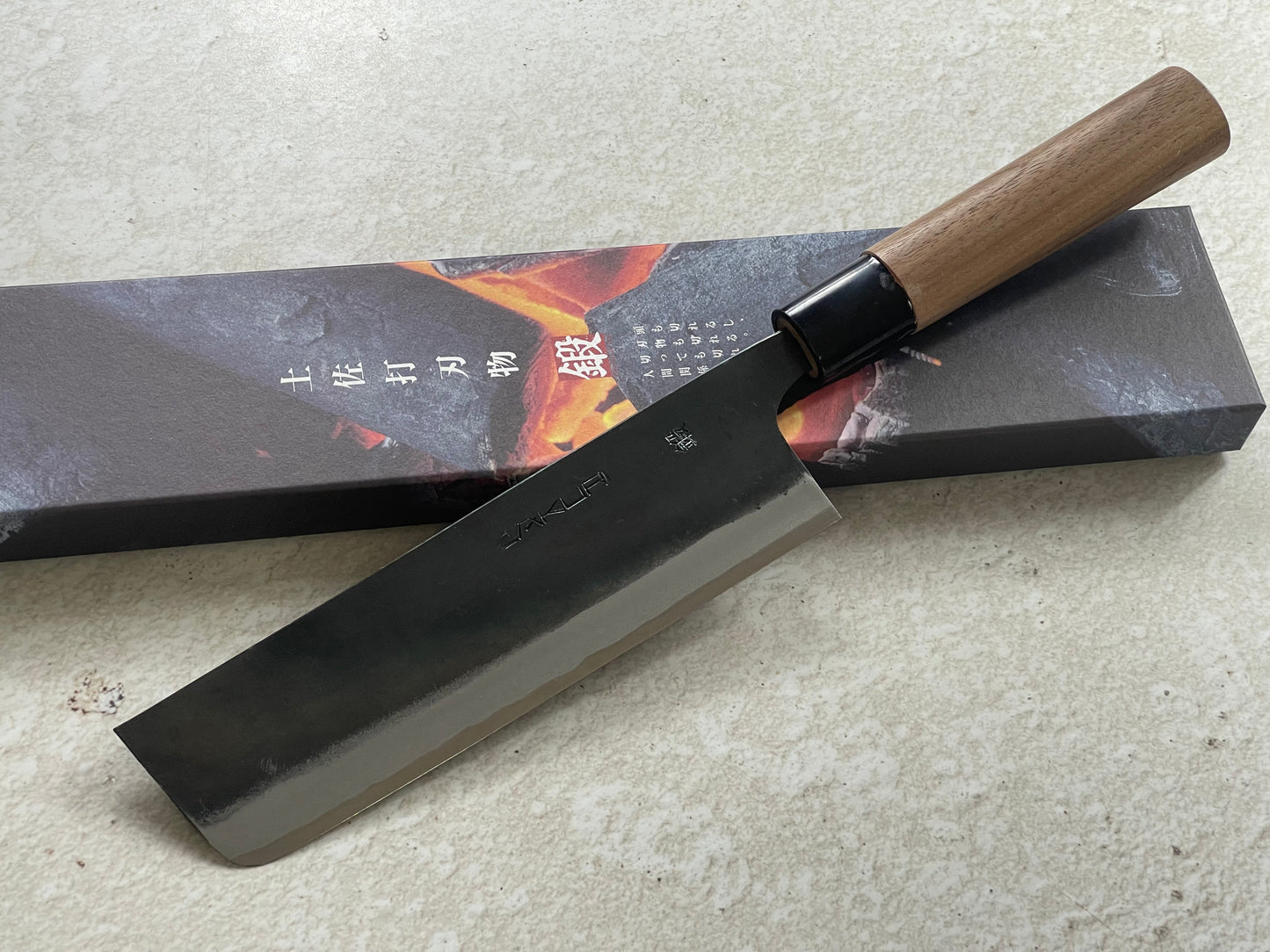 Zakuri Aokami Steel Kuro Nakiri Knife 165mm - Made in Tosa 🇯🇵 Japan