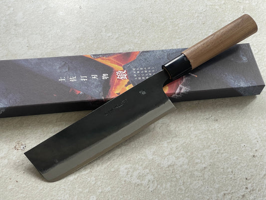 Zakuri Aokami Steel Kuro Nakiri Knife 165mm - Made in Tosa 🇯🇵 Japan