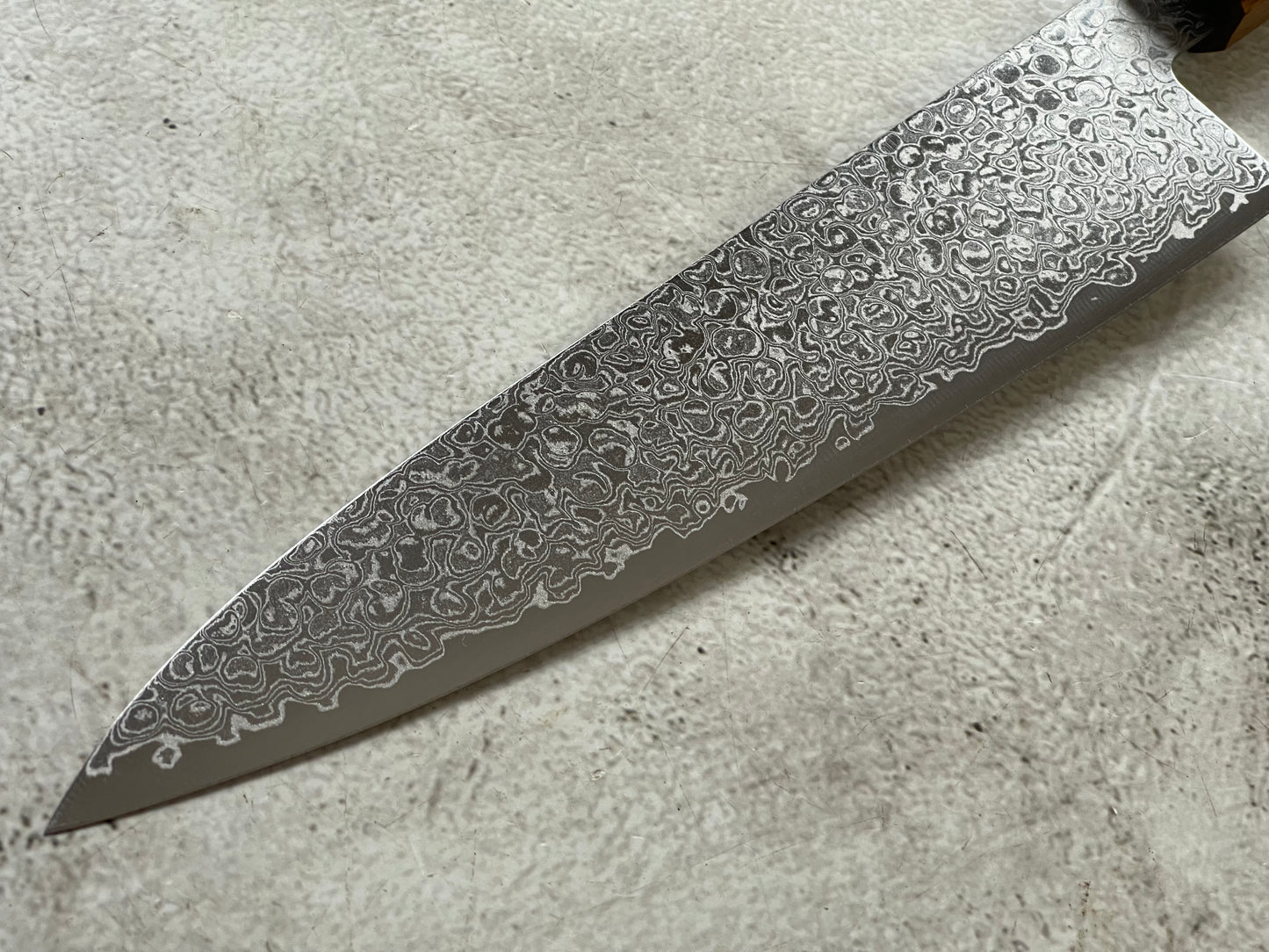 Tsunehisa ZA18 Damascus Gyuto 210mm Oak Handle Made in Japan 🇯🇵