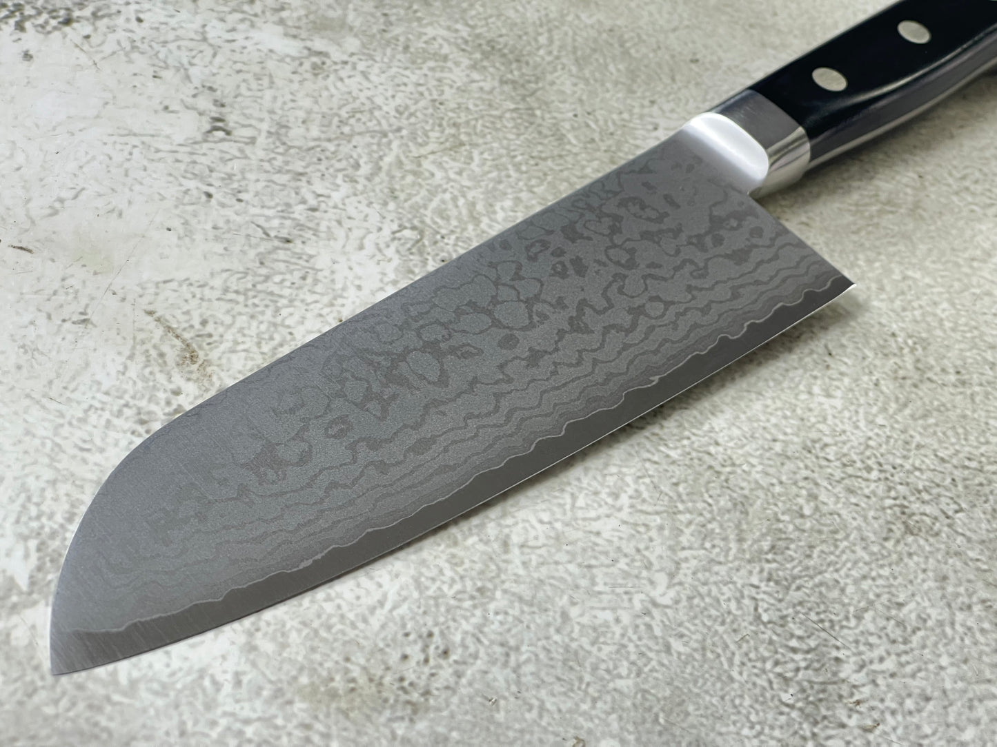 Tsunehisa VG-10 Damascus Santoku 170mm Oak Handle Made in Japan 🇯🇵