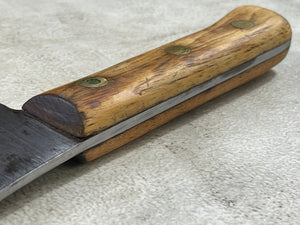 Vintage L.& I. J. White Butcher Cleaver Knife 230mm Carbon Steel Blade Made in USA 1922