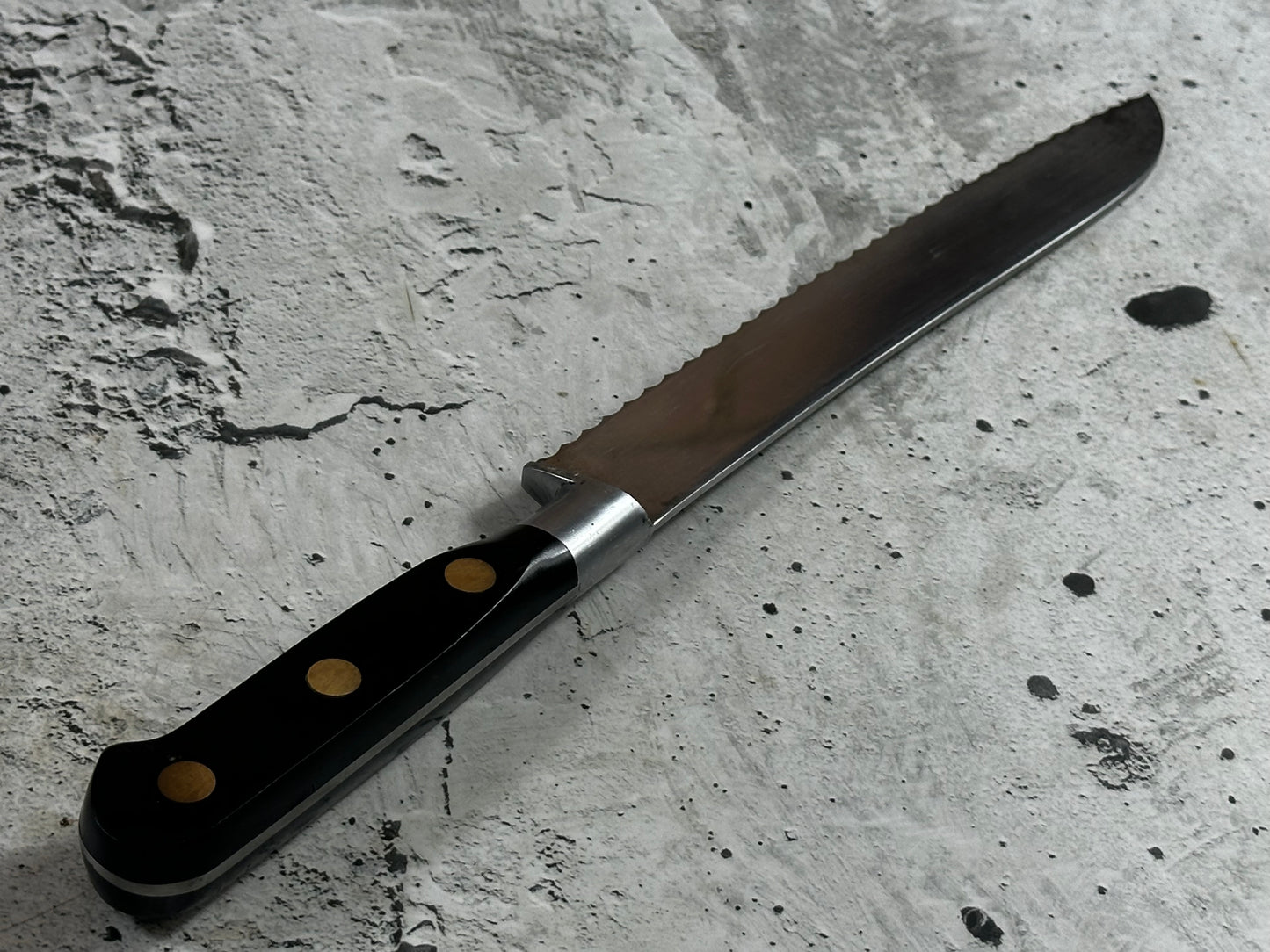 Vintage Sabatier Bread Knife 200mm High Carbon Steel Made in France 🇫🇷 2040