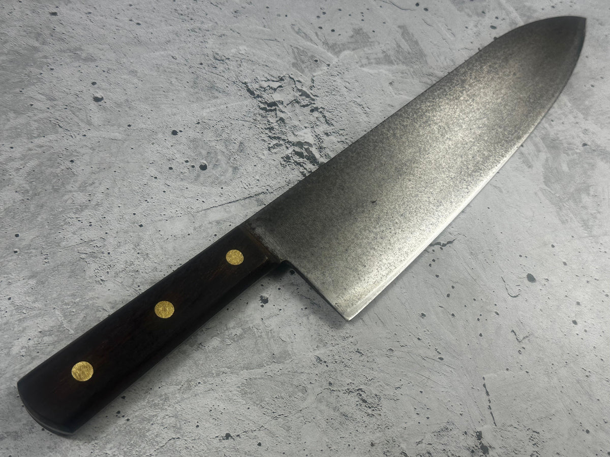 Vintage Unbranded Carbon Steel Gyuto Knife 300mm 2321