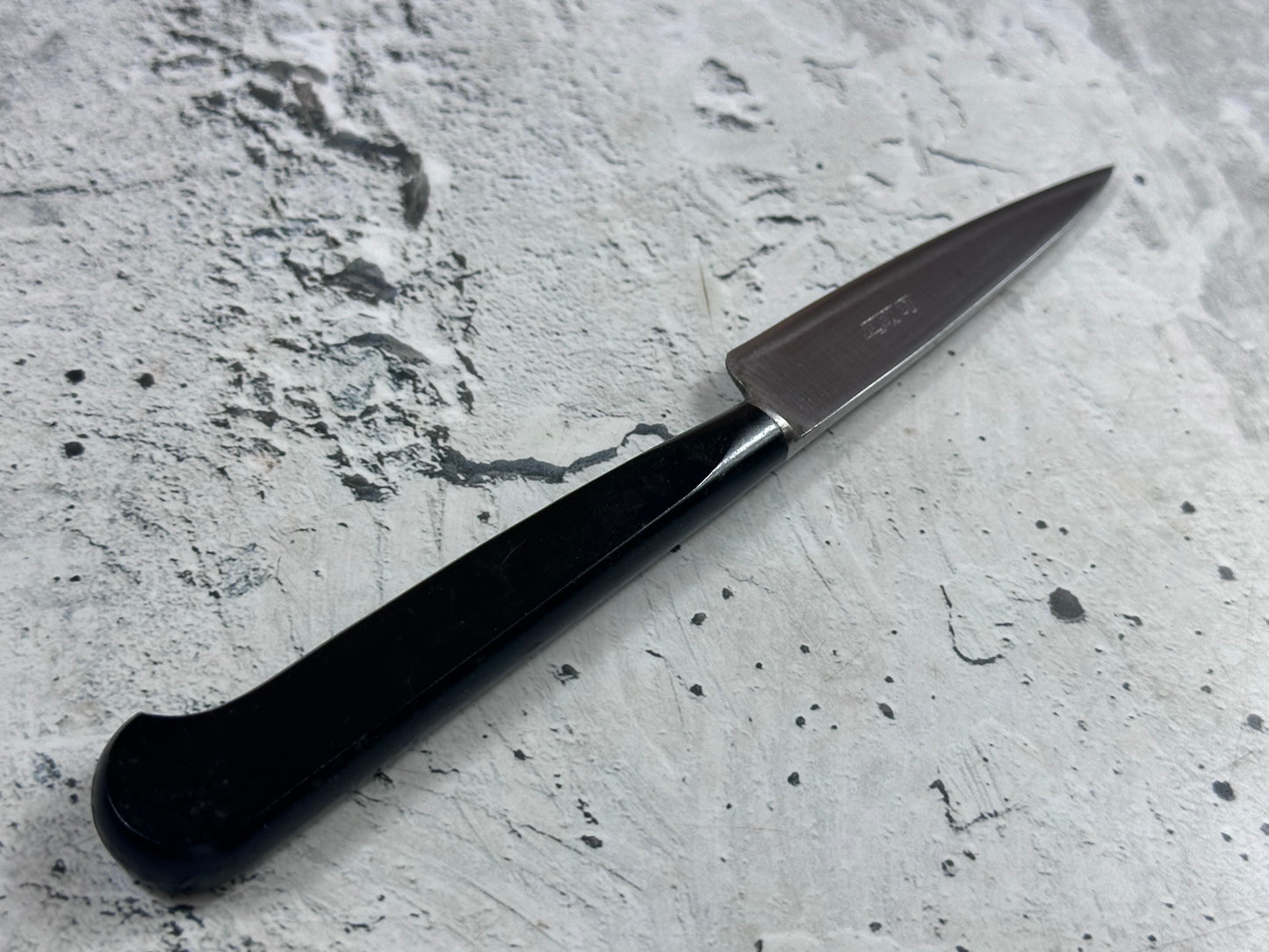 Vintage French Nogent Style Paring Knife 80mm Inox Steel POM Handle 2198