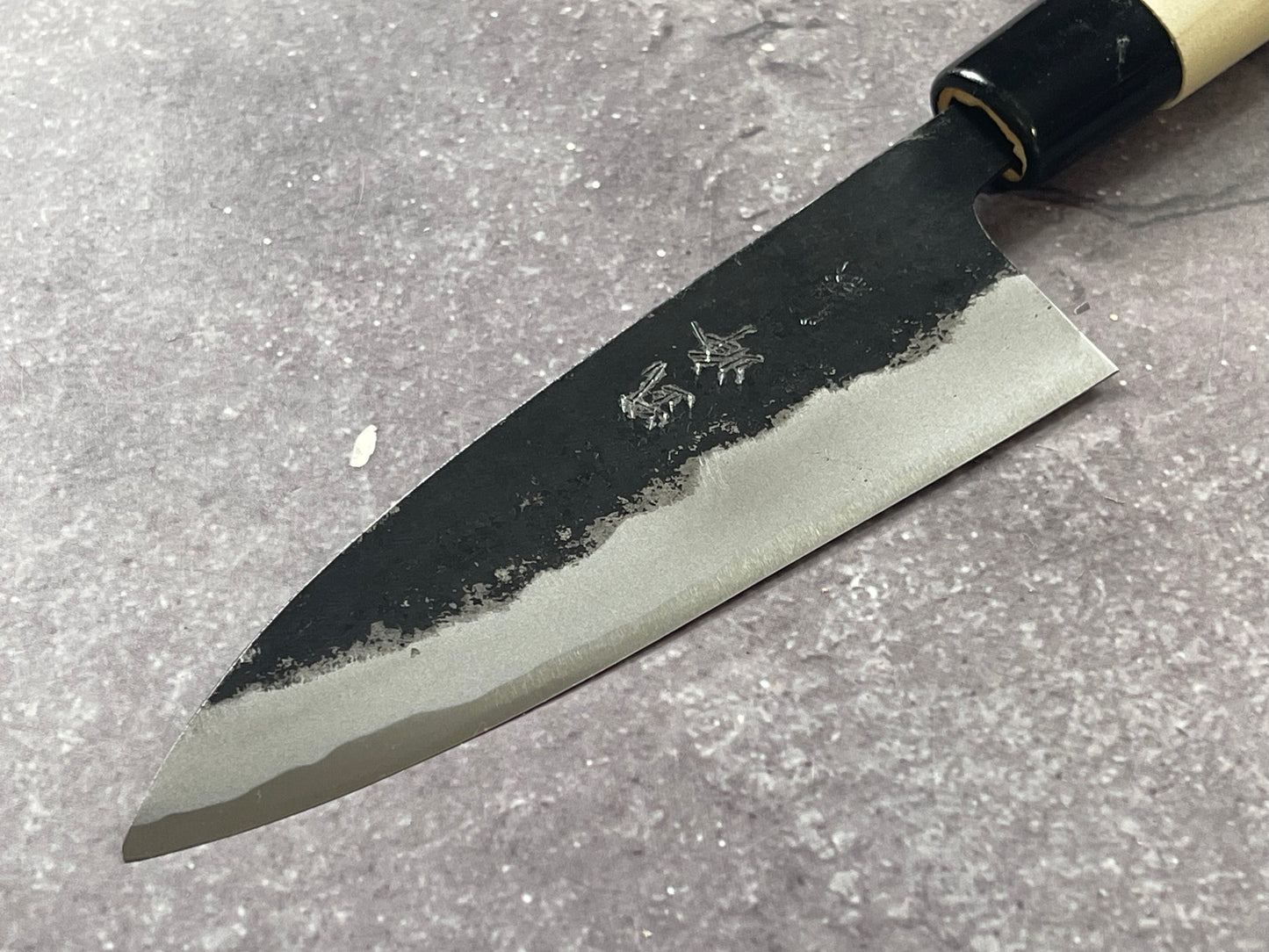 Murata Aogami Kurochi Finish Ko-Bocho Deba Knife 120mm - Made in Japan 🇯🇵