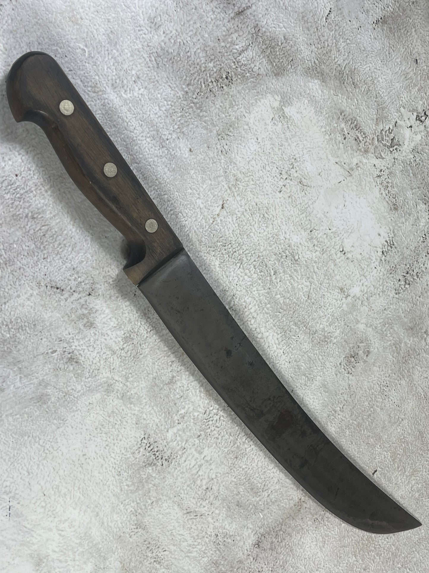 Vintage Gustav Emil Ern Butcher Machete Knife 315mm Made in Germany 🇩🇪 Cabon steel 1981