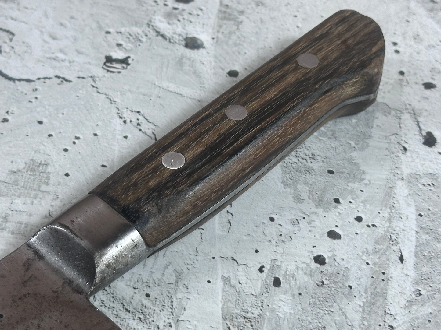 Vintage Gyuto Knife 320mm  Carbon Steel Made in Japan 2037