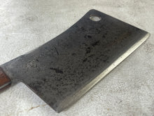 Load image into Gallery viewer, Vintage Butchers Foster Bros Cleaver Knife 180mm Made in USA 🇺🇸 Carbon Steel 1895