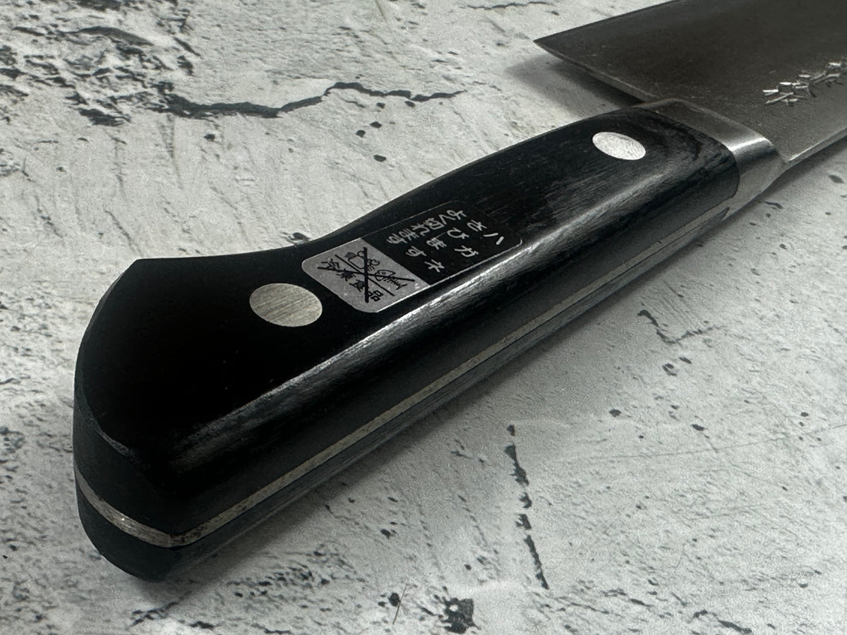 Vintage Kanehiro Cutlery Santoku Knife 170mm Carbon Steel 2292