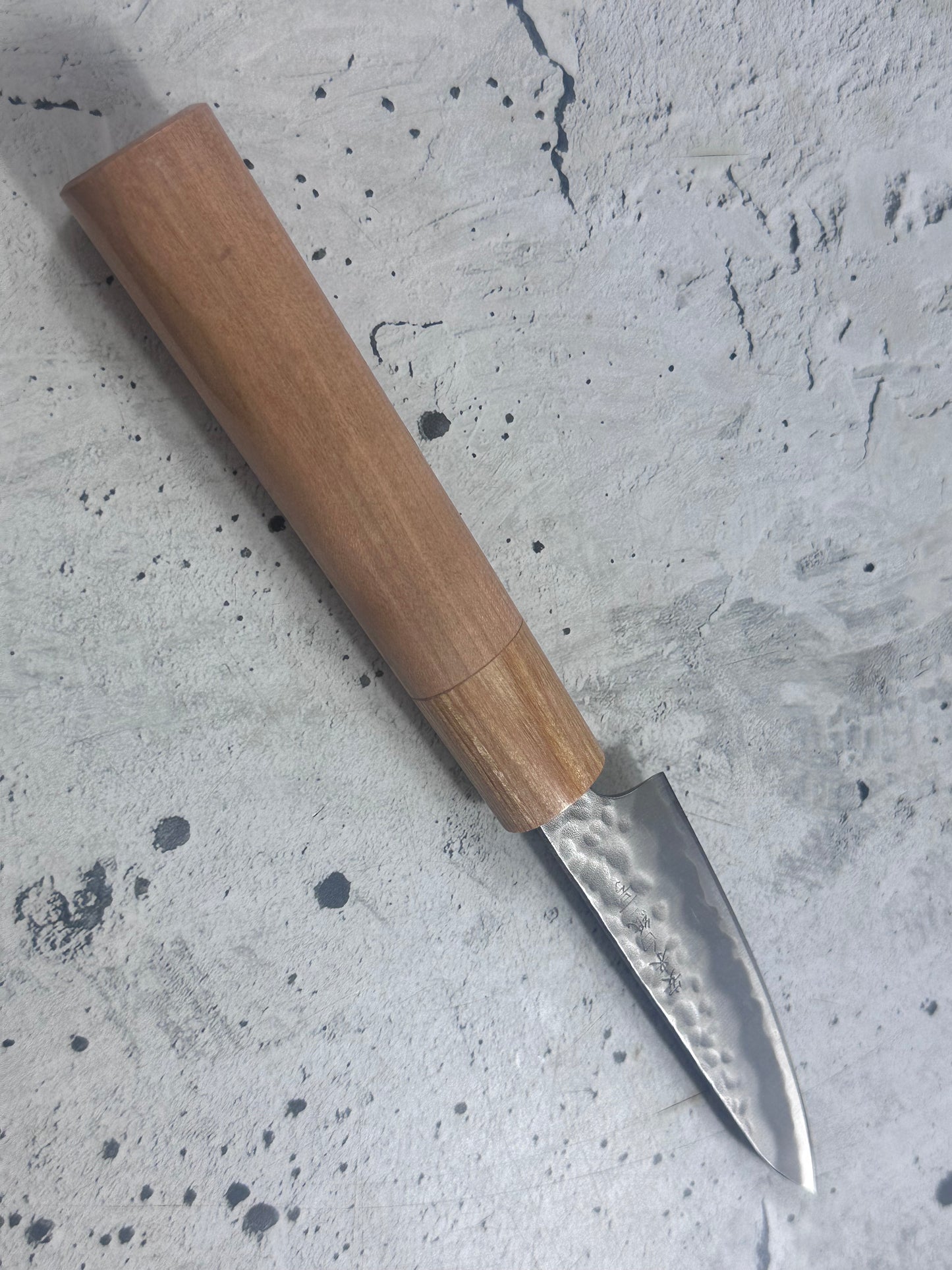 Tsunehisa Shiro White Steel & Stainless Clad Petty Knife 80mm - Made in Japan