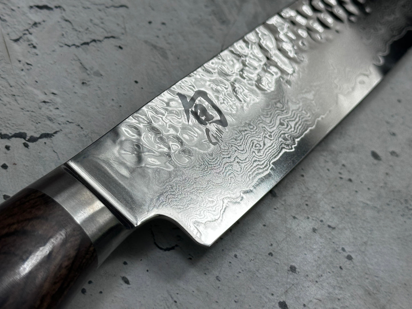 Pre-Owned Shun Premier Slicing Knife 240mm Damascus Steel PakkaWood Handle 2176