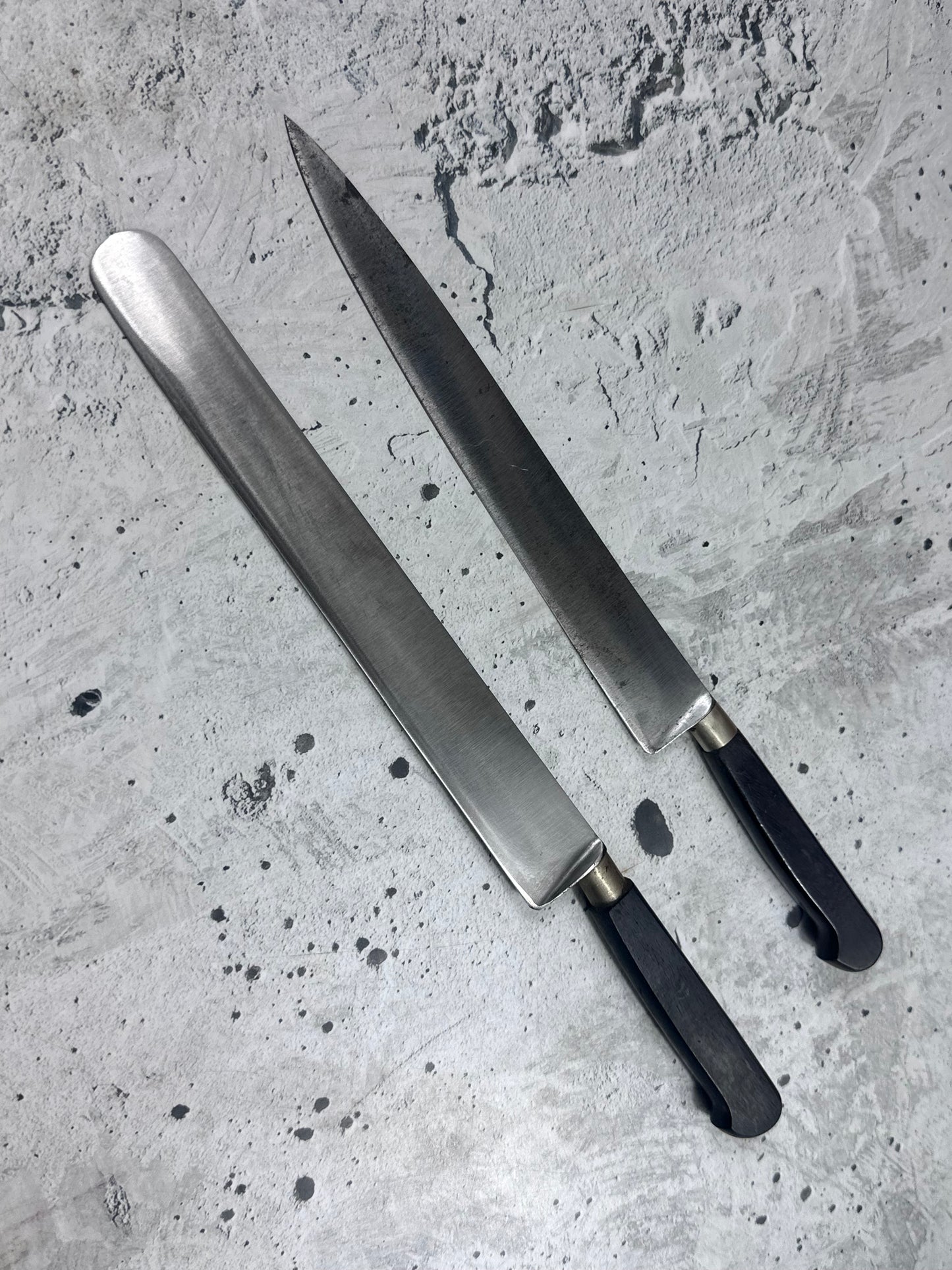 Vintage Nogent Knife  Set 2x Carbon Steel Made in France 🇫🇷 2043