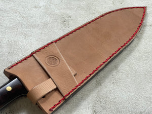 Keskin Migaki Full Tang Gyuto 210mm m Rosewwod & Learher sheath
