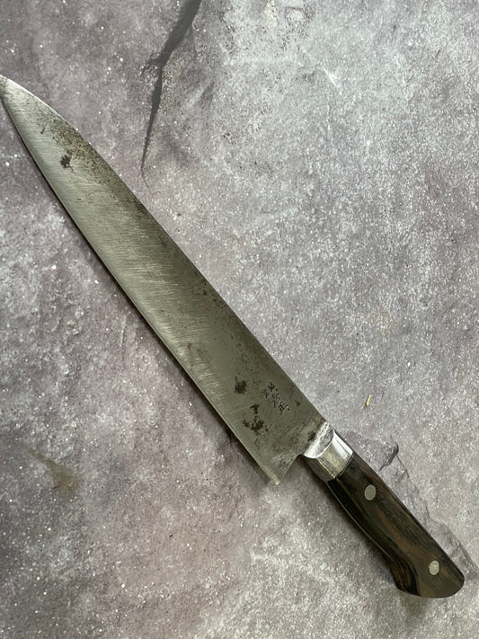 Vintage Japanese Gyuto Knife 210mm Made in Japan 🇯🇵 1631
