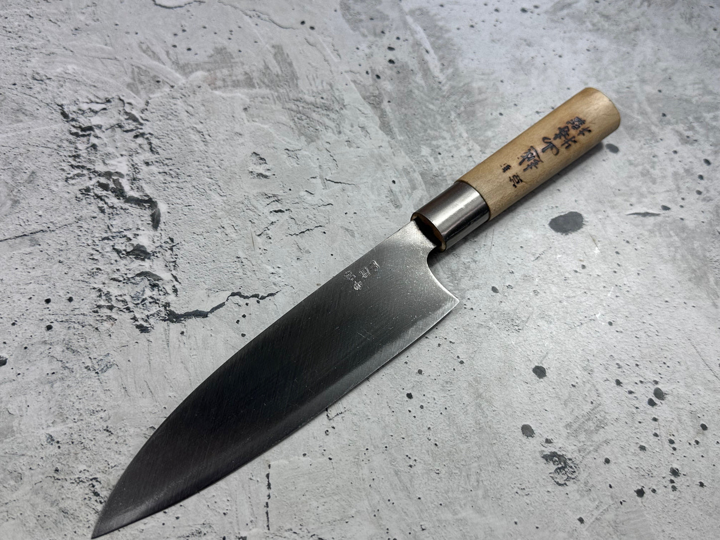 Vintage Sakai Takayuki Funayuki Knife 170mm Carbon Steel Original Box 2135