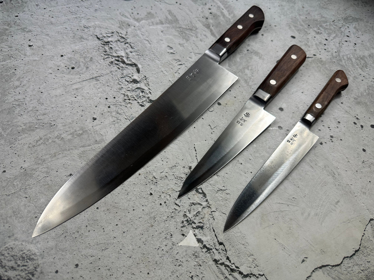 Vintage Yokohama Japanese Cookery School Knife Set 2358