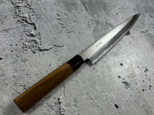 Vintage Kagemitsu Yanagiba Knife 210mm Carbon Steel Magnolia Wood Handle 2245