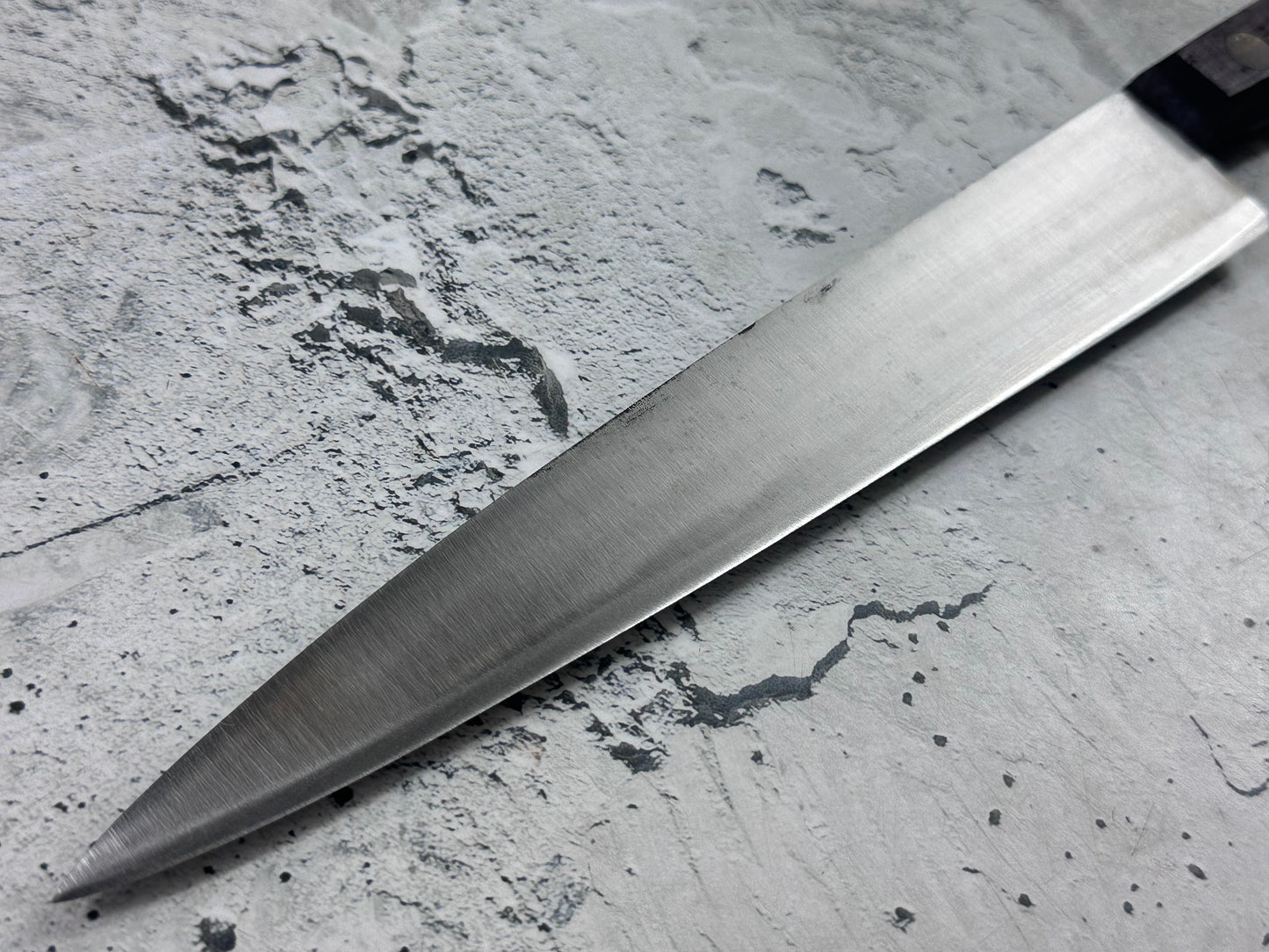 Vintage French Lacouture Slicing Knife 200mm Inox Steel Wood Handle 2190