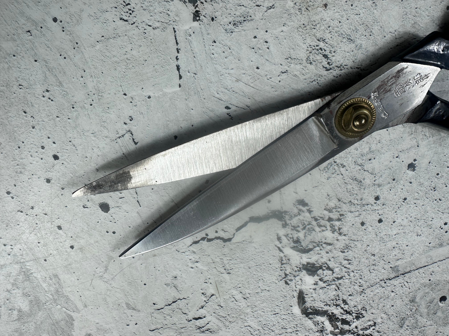 Vintage Ryujiro Kitchen Scissors 170mm Carbon Steel 2156