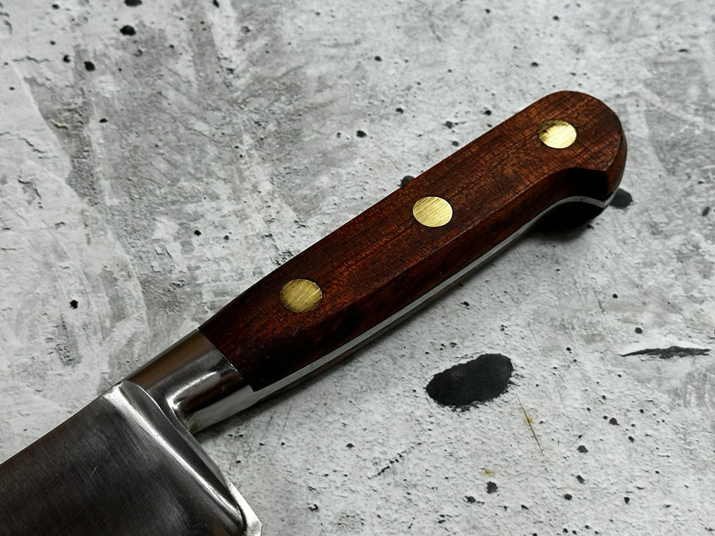 Vintage French Chef Knife 220mm High Carbon Steel Made in France 2035