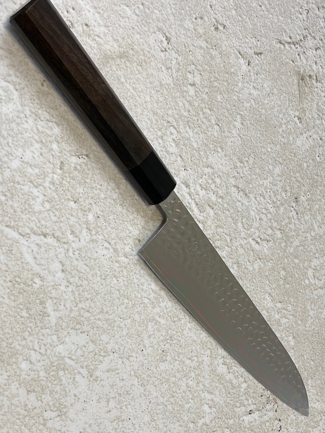 Yoshimune Gyuto 210mm VG10 Damascus Steel Double-Bevel Rose Wood Octagonal Handle