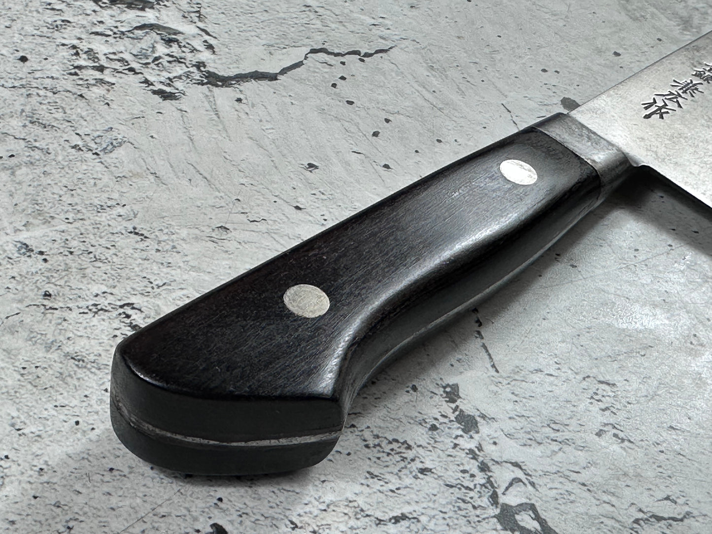Vintage Kanehiro Santoku Knife 170mm Carbon Steel 2141