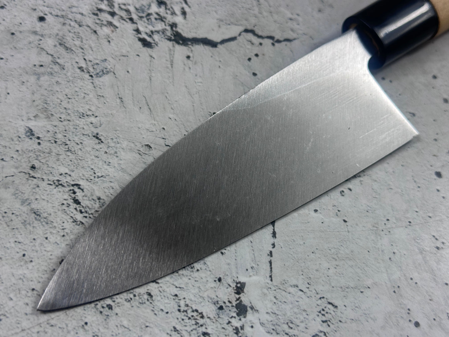 Vintage Sakai Ichiji Deba Knife Carbon Steel Wood Handle 2241