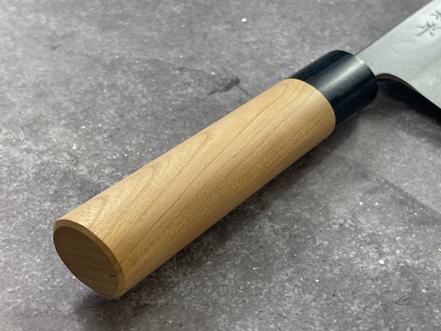 Muneishi Aogami SS Clad Nakiri 165 mm  Kurochi Finish Made in Japan