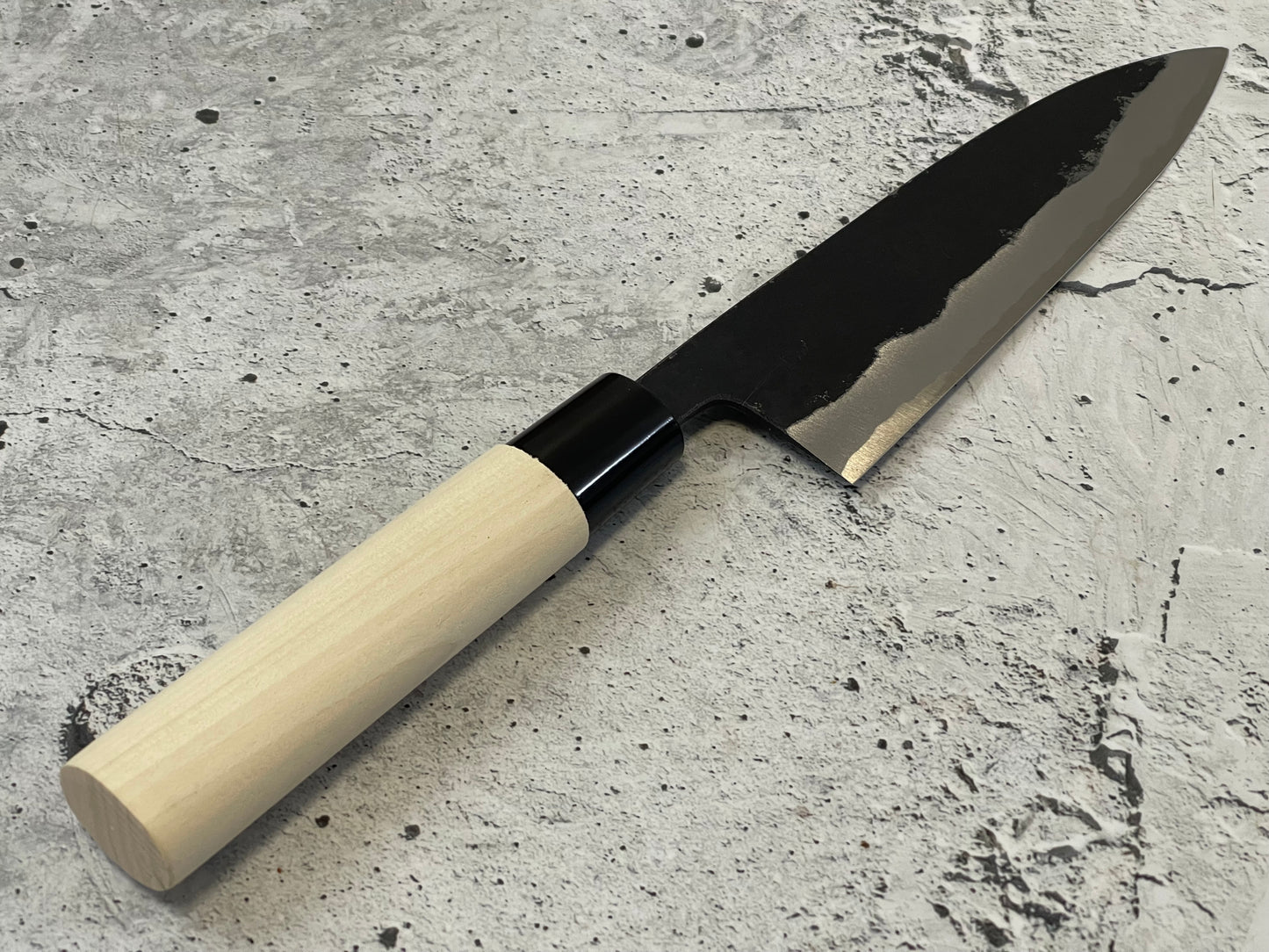 Murata Aogami Kurochi Finish Funayuki Knife 165mm - Made in Japan 🇯🇵