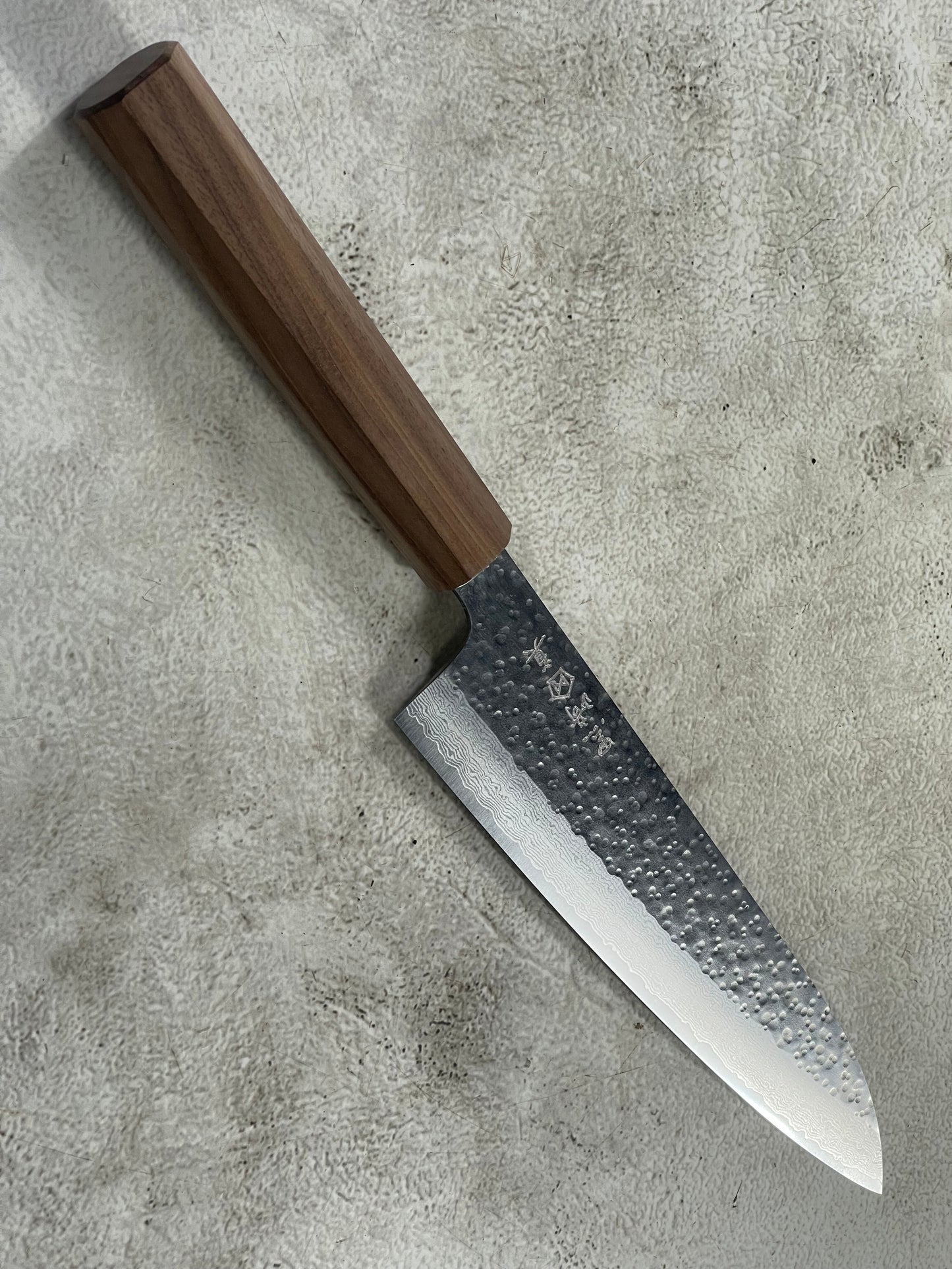 Makoto Kurosaki Damascus Tsuchime Gyuto 210mm