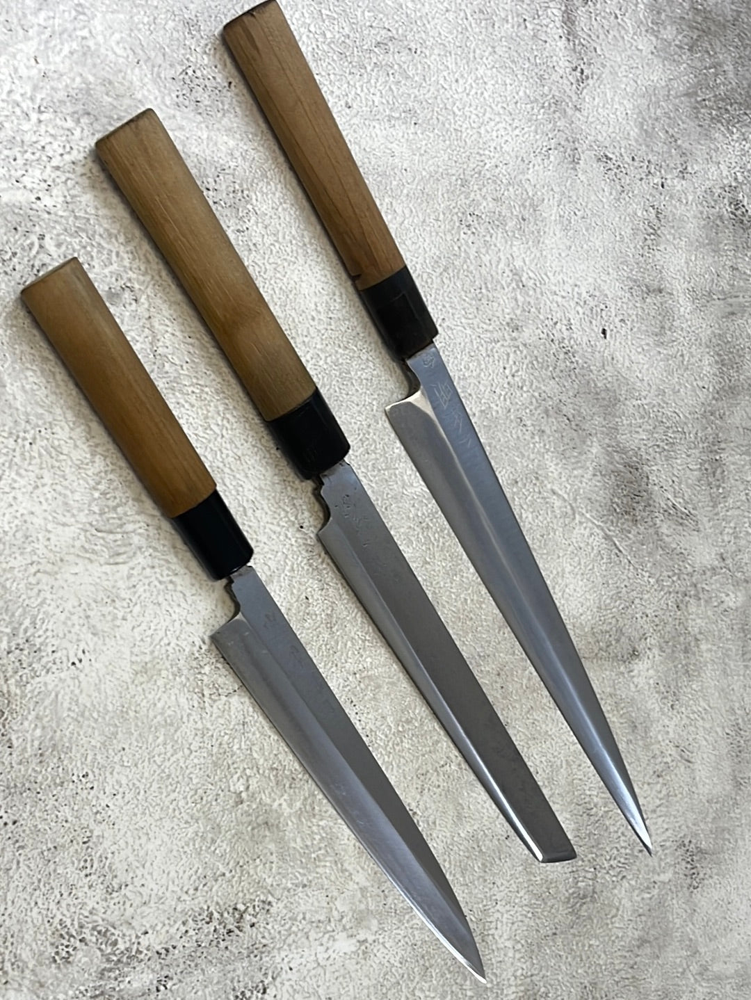 Vintage Japanese Knife Set Carbon Steel Made in Japan 🇯🇵 1322