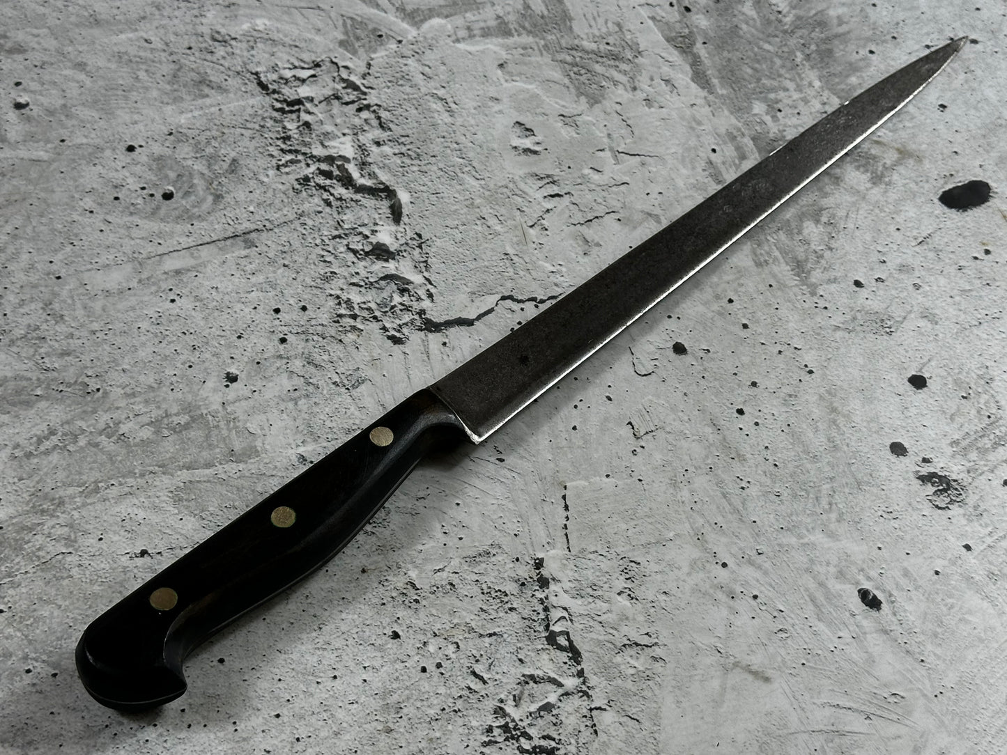 Vintage Gustav Emil Ern Fillet Flexible Knife 260mm Made in German Cabon steel 2005