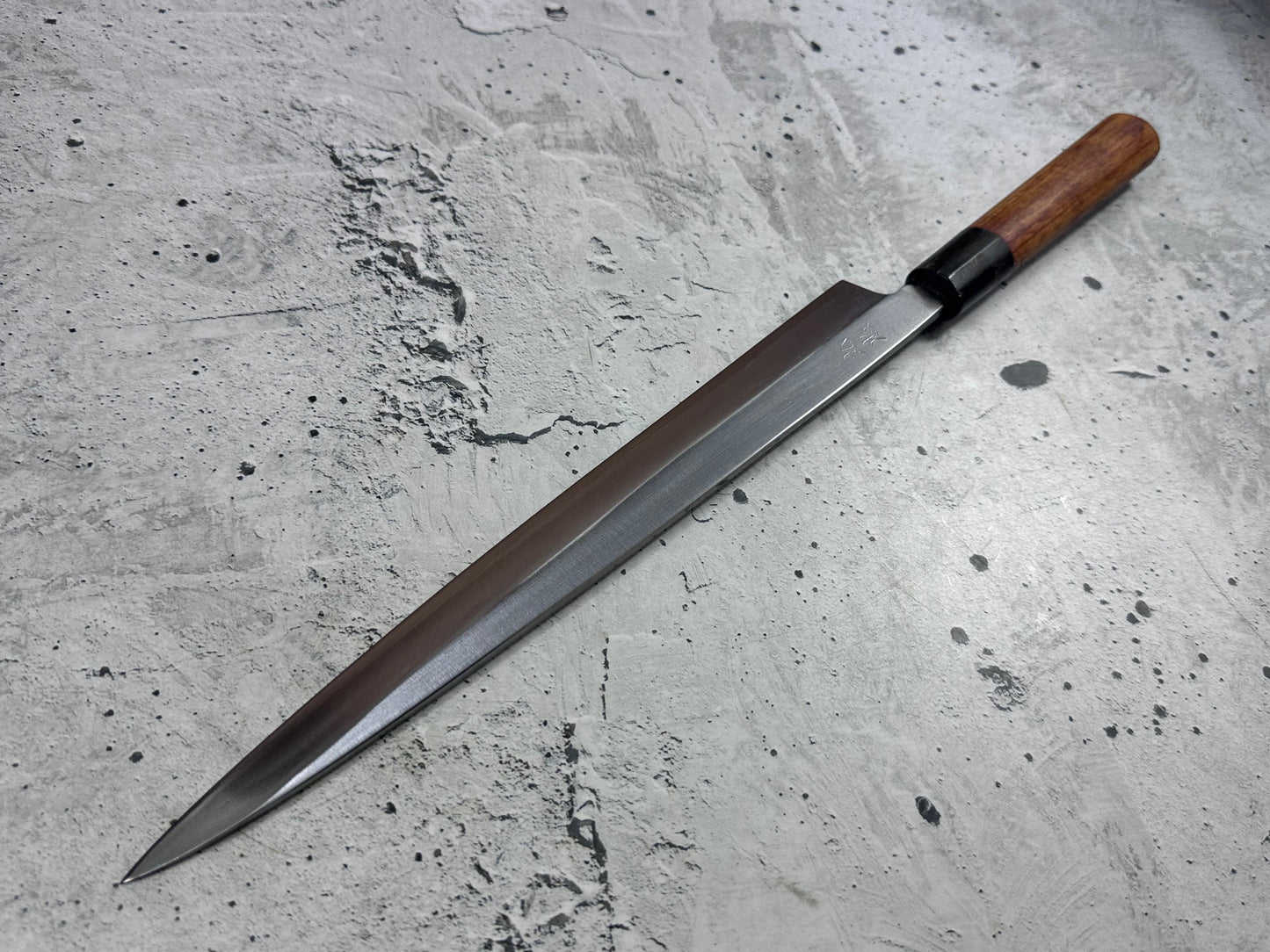 Vintage Sakai Takayuki Yanagiba Knife 300mm Carbon Steel Original Box 2134